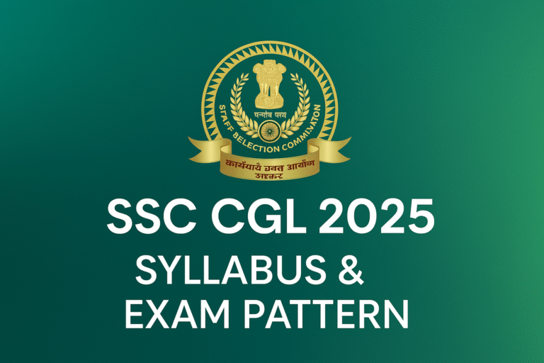 SSC CGL 2025 syllabus and exam pattern in India