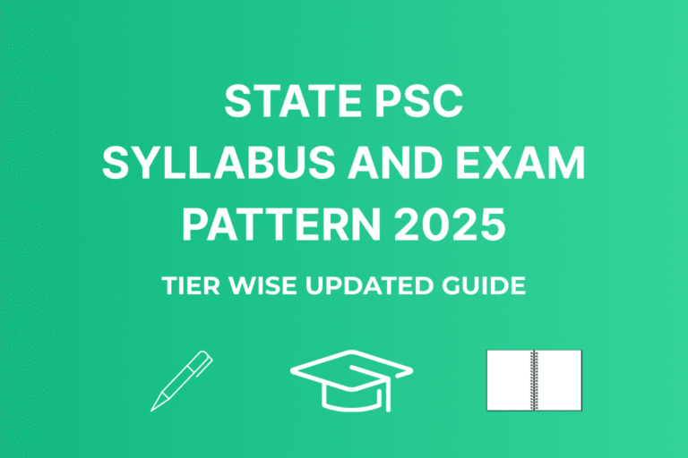 State PSC Syllabus 2025 & Exam Pattern 2025